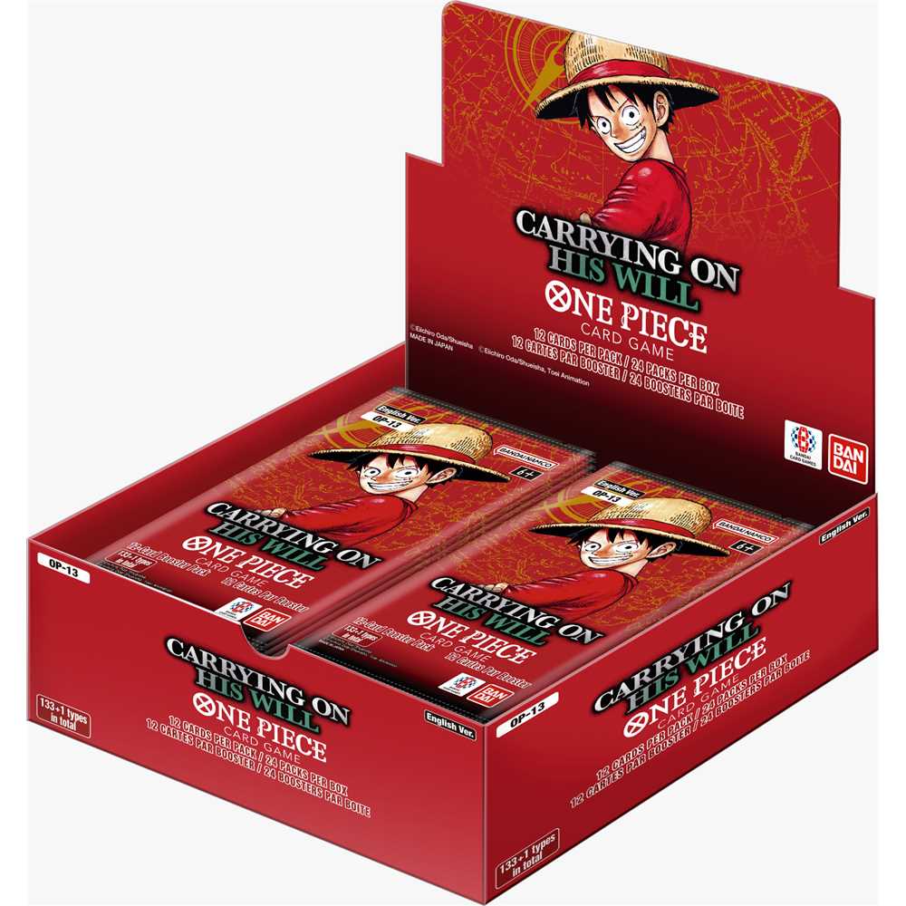 One Piece Card Game: Display Box OP-13 - Carrying on His Will (Versione Inglese) - PREORDER