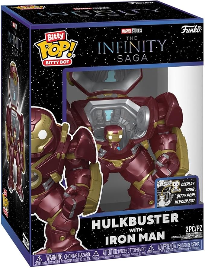 Funko Bitty Pop! Bitty Bot: Hulkbuster con Iron Man (The Infinity Saga)